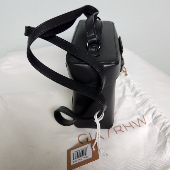 Gia Borghini RHW Small Camera Bag Calfskin Black New - Picture 5 of 10